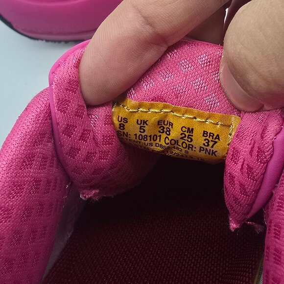 Skechers Deloney Comp Toe Memory Foam Work Sneakers Hot Pink 8 - Picture 7 of 9